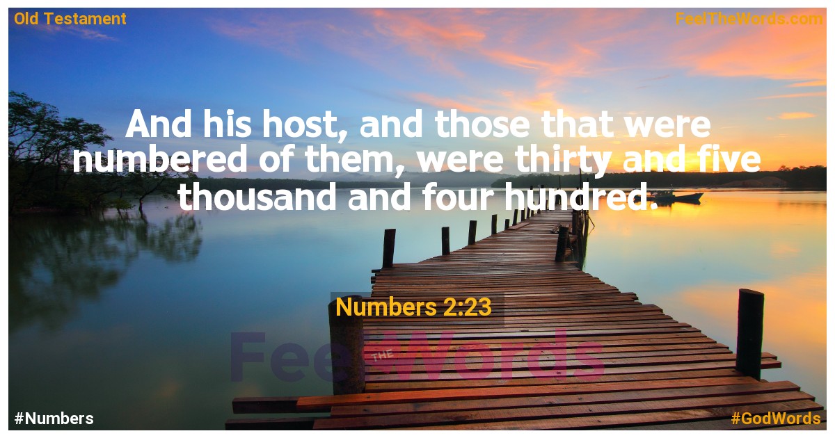 Numbers 2:23