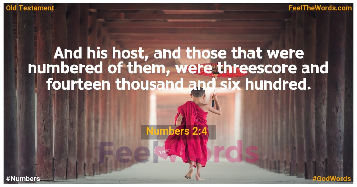 Numbers 2:4