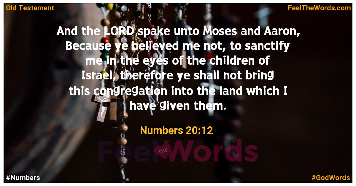 Numbers 20:12