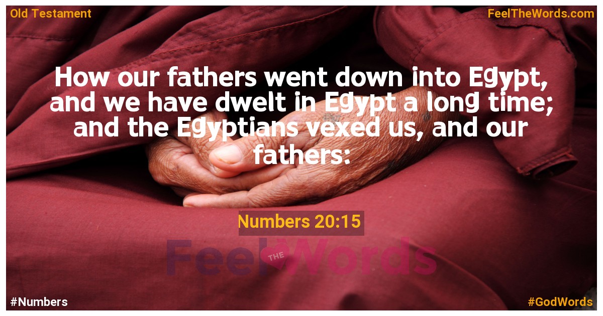 Numbers 20:15