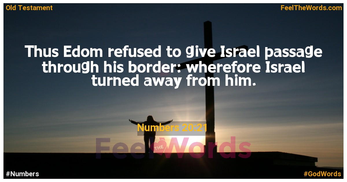 Numbers 20:21