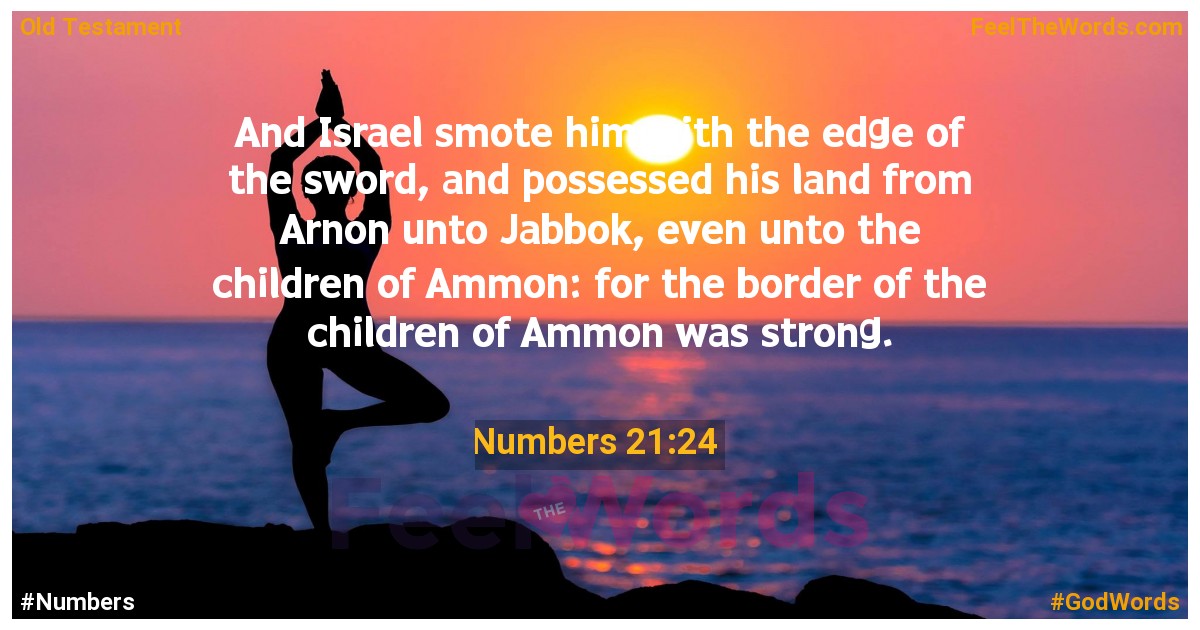 Numbers 21:24