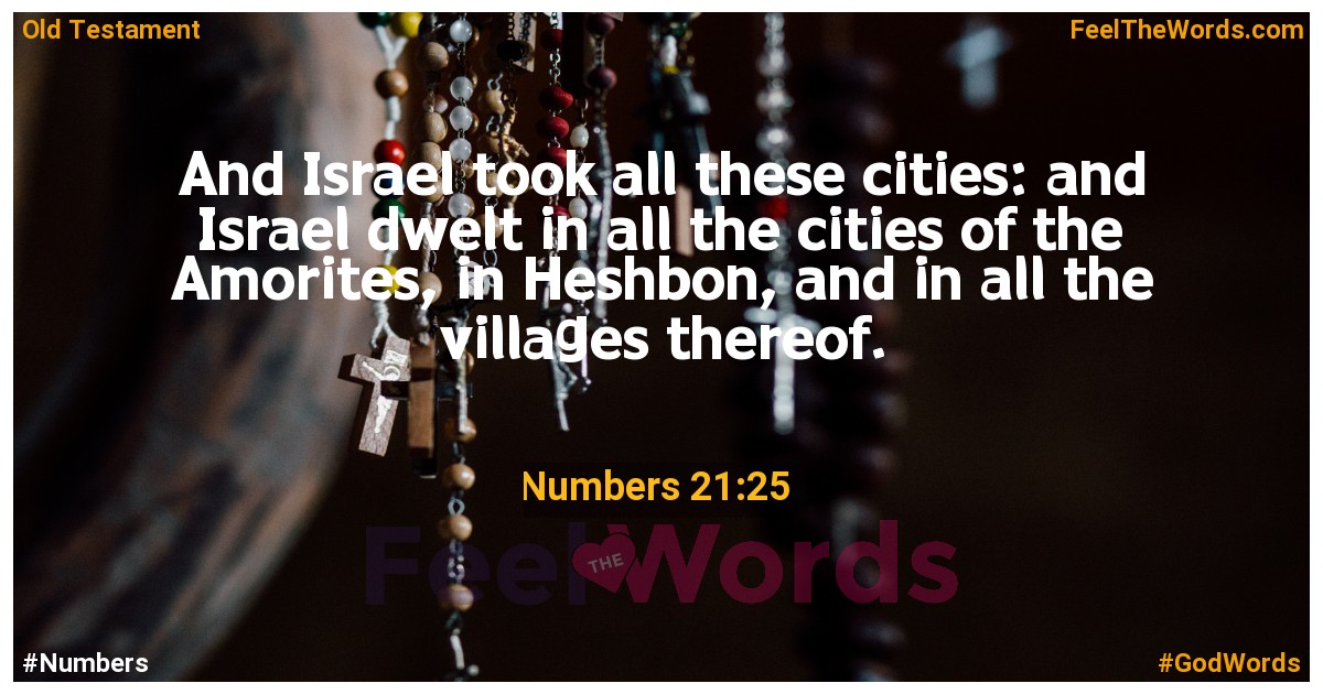 Numbers 21:25