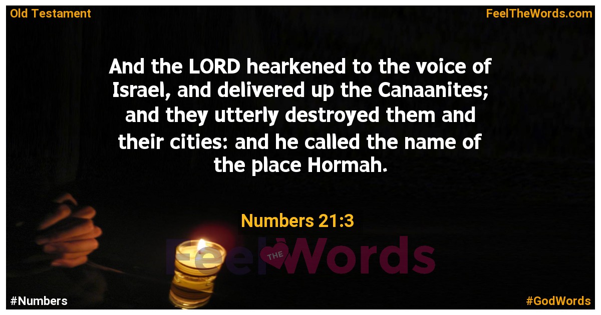 Numbers 21:3