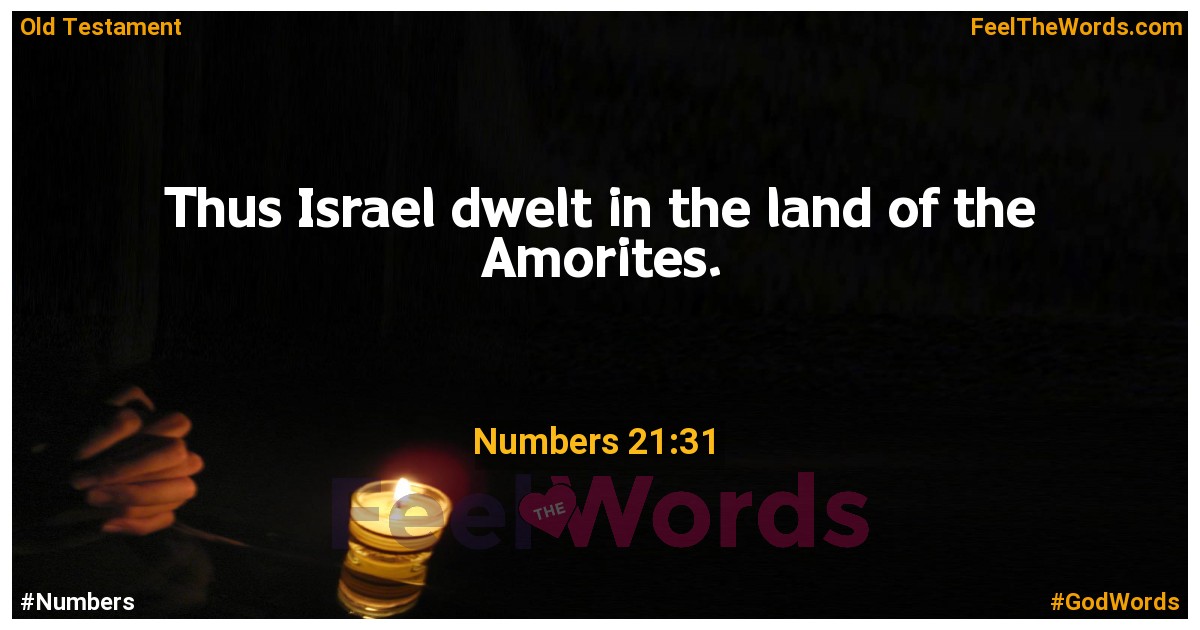 Numbers 21:31