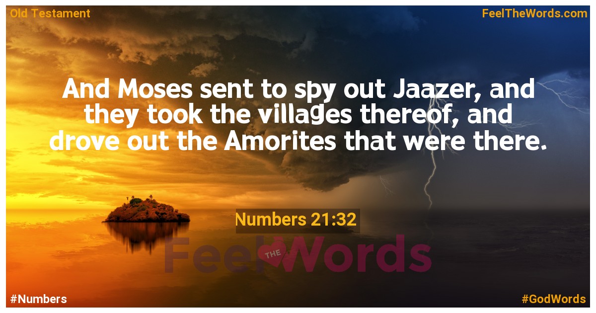 Numbers 21:32