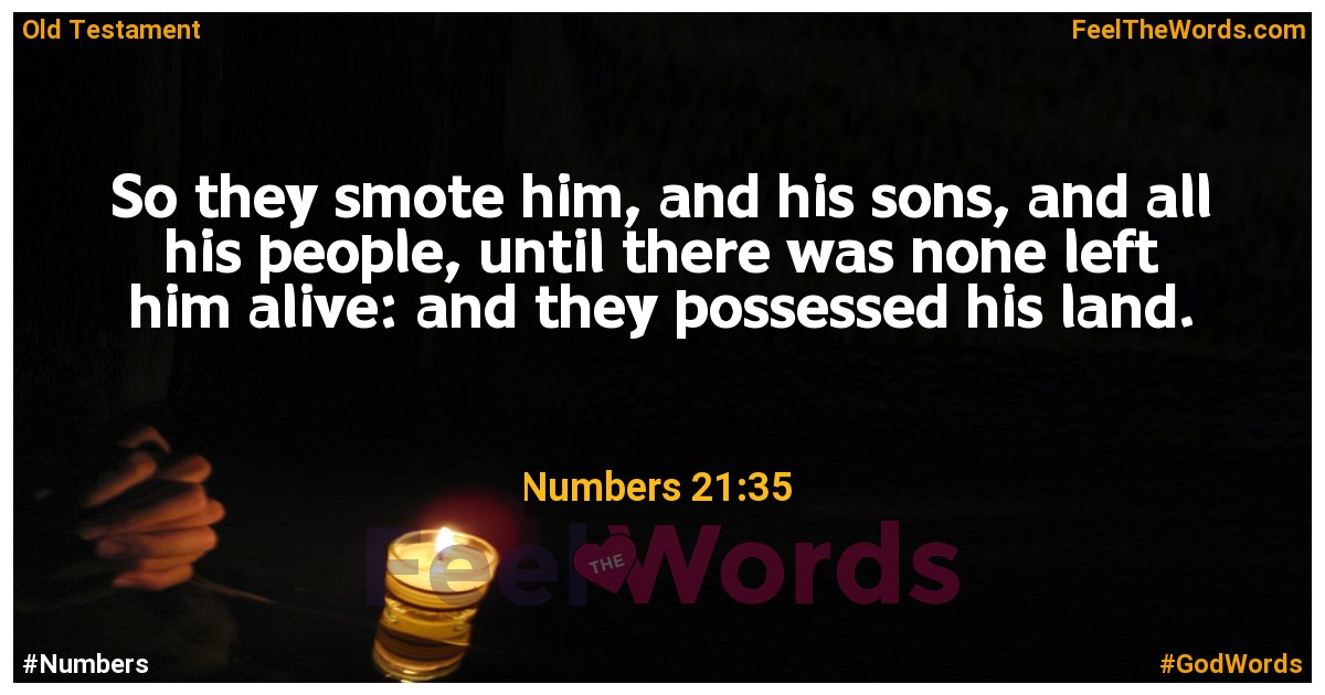 Numbers 21:35