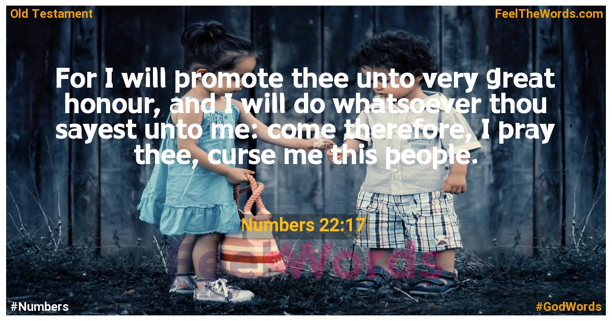 Numbers 22:17