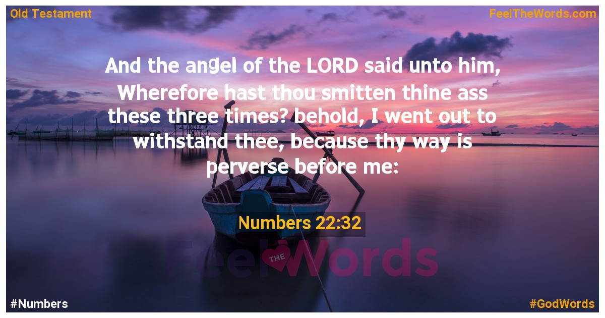 Numbers 22:32