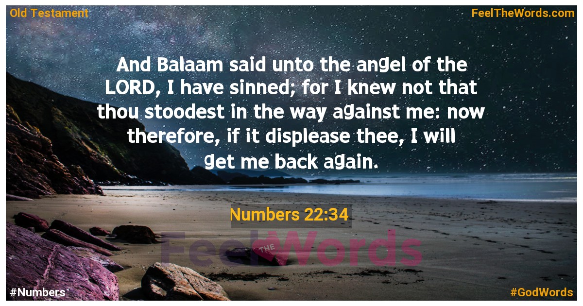 Numbers 22:34