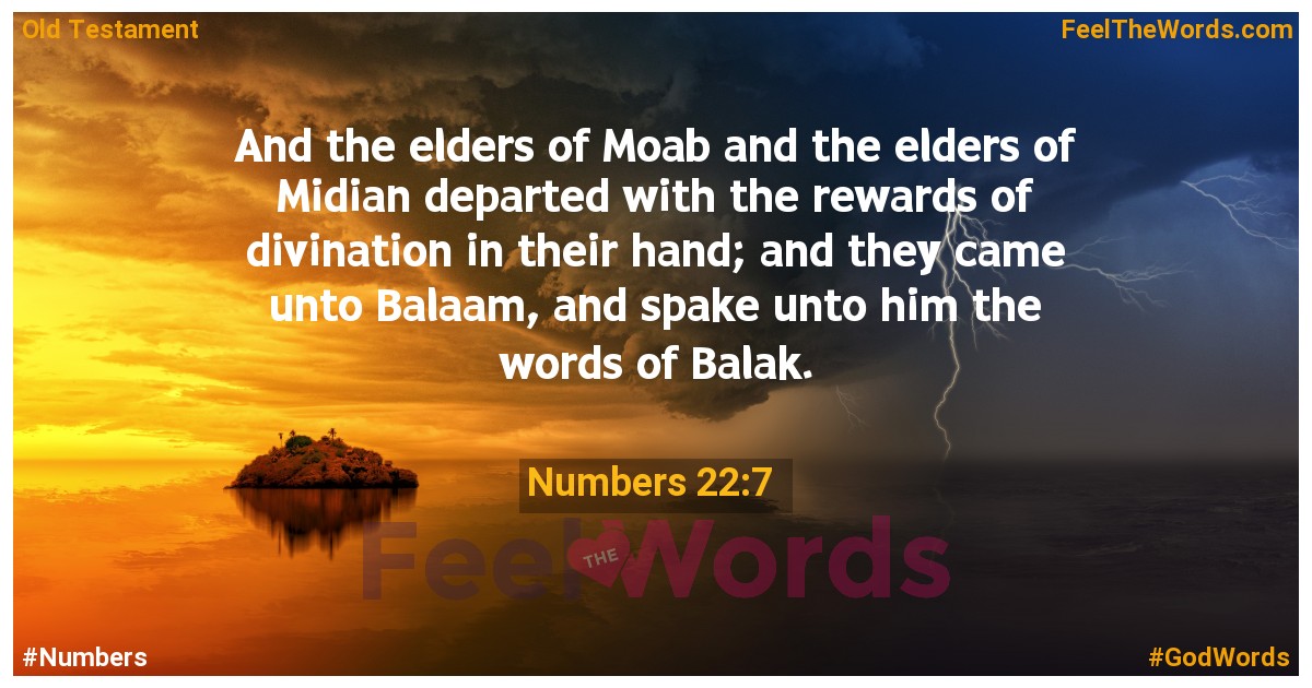 Numbers 22:7