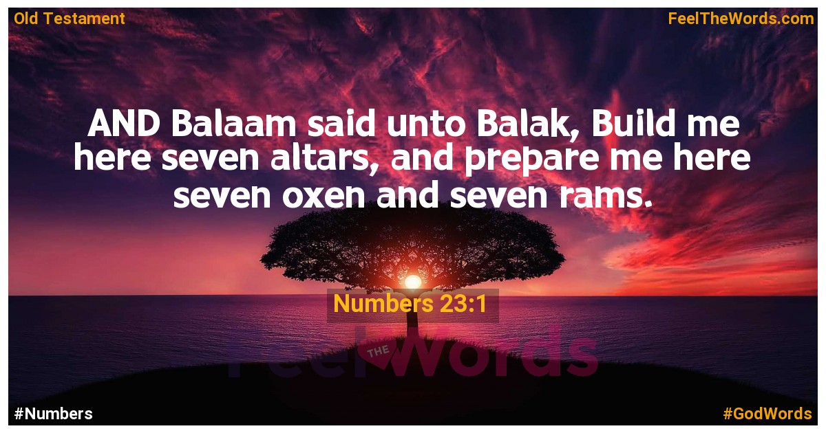 Numbers 23:1