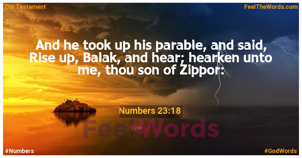 Numbers 23:18