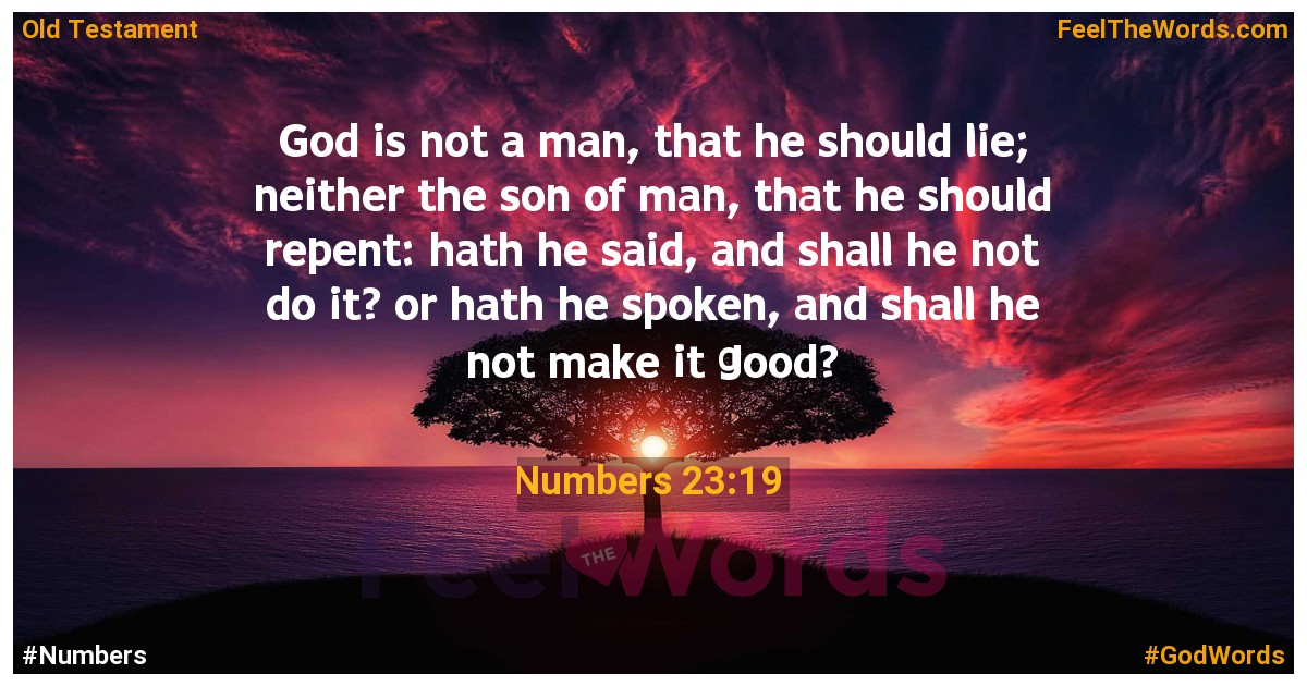 Numbers 23:19