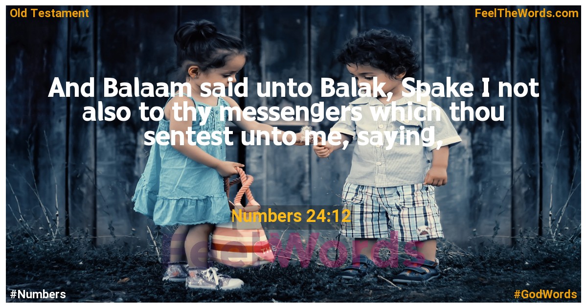 Numbers 24:12