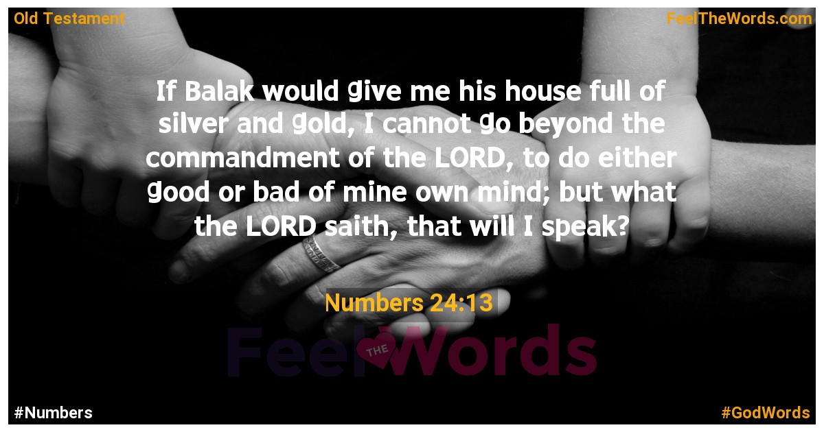 Numbers 24:13