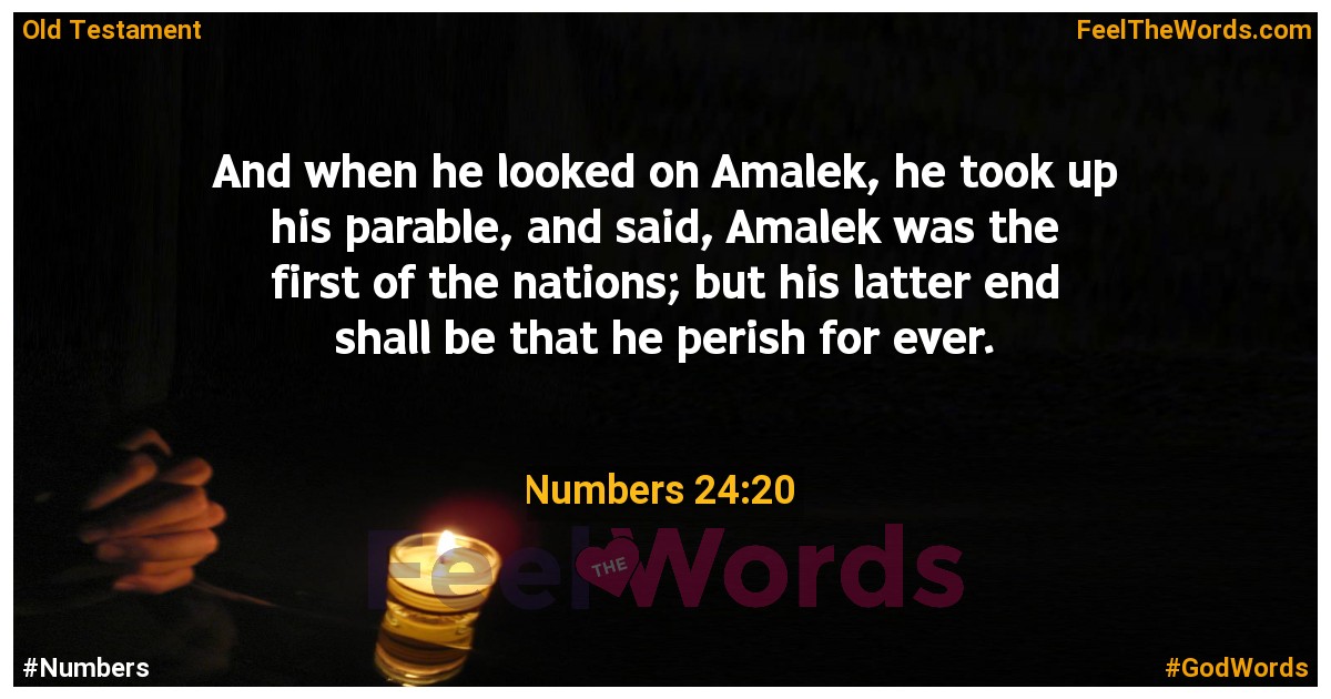 Numbers 24:20