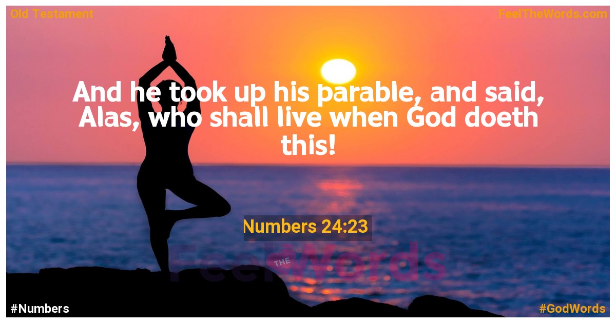 Numbers 24:23