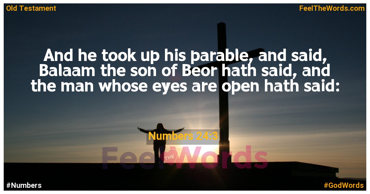 Numbers 24:3