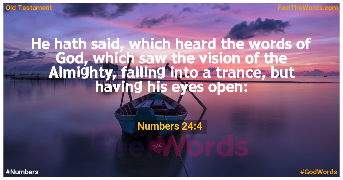 Numbers 24:4