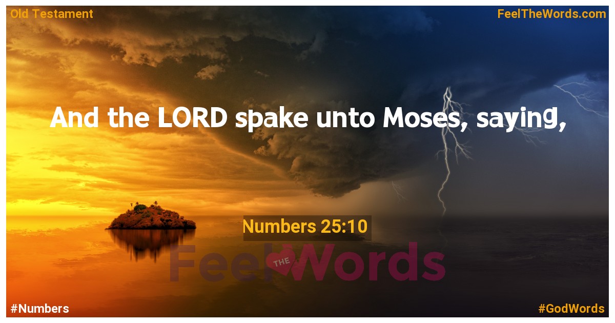 Numbers 25:10