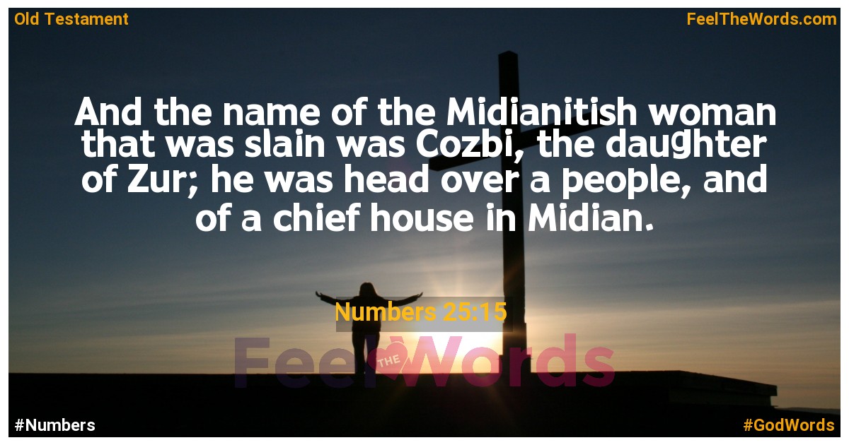 Numbers 25:15