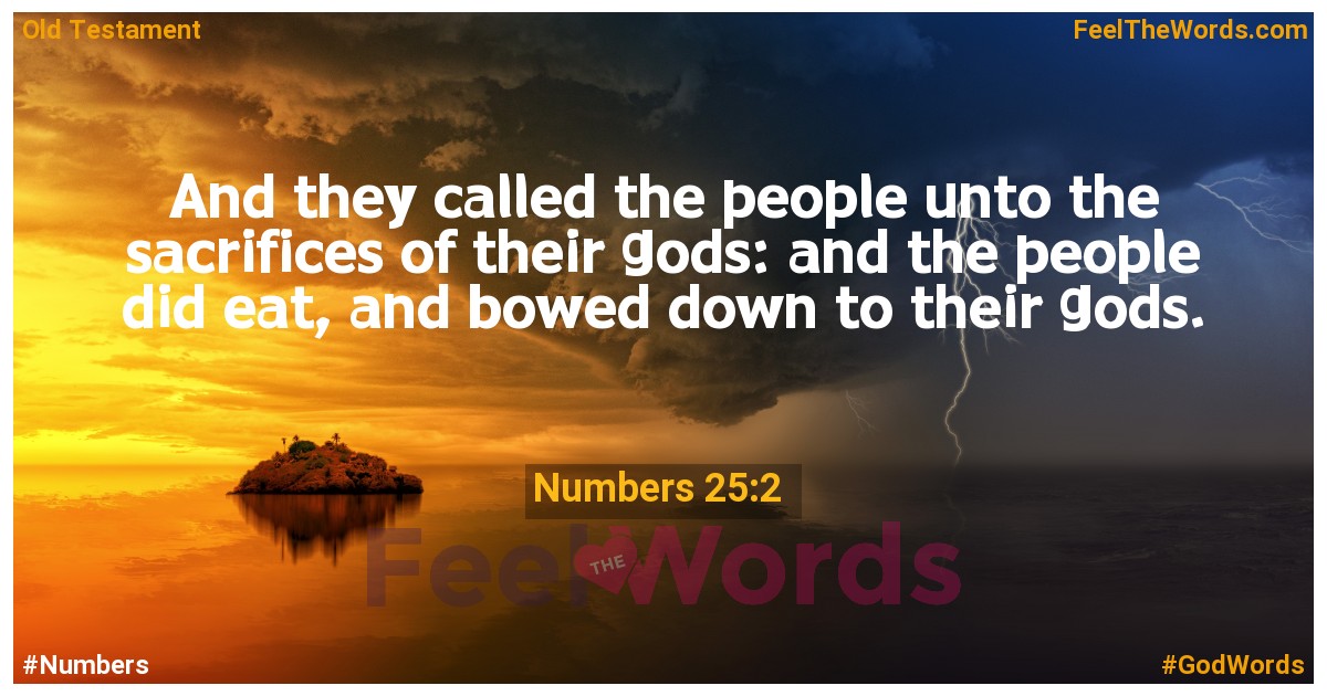 Numbers 25:2