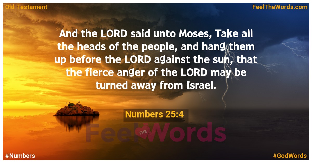 Numbers 25:4