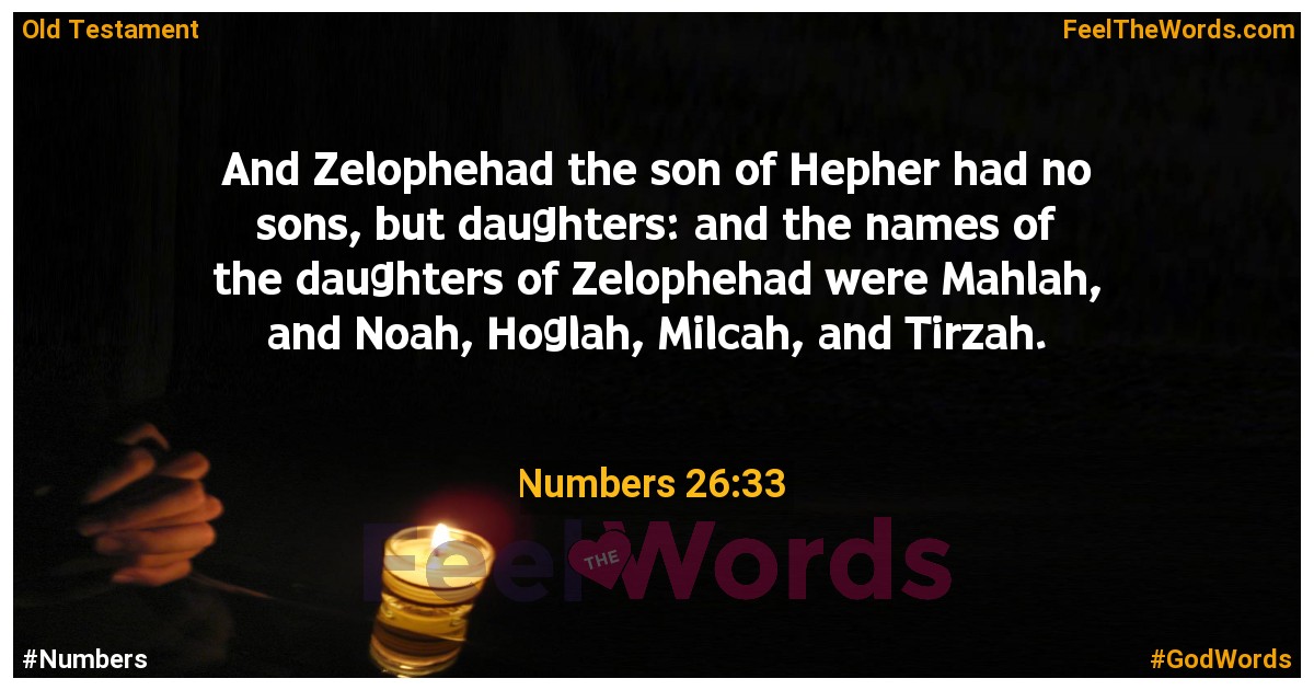 Numbers 26:33