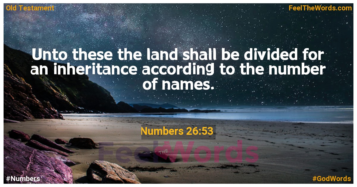 Numbers 26:53