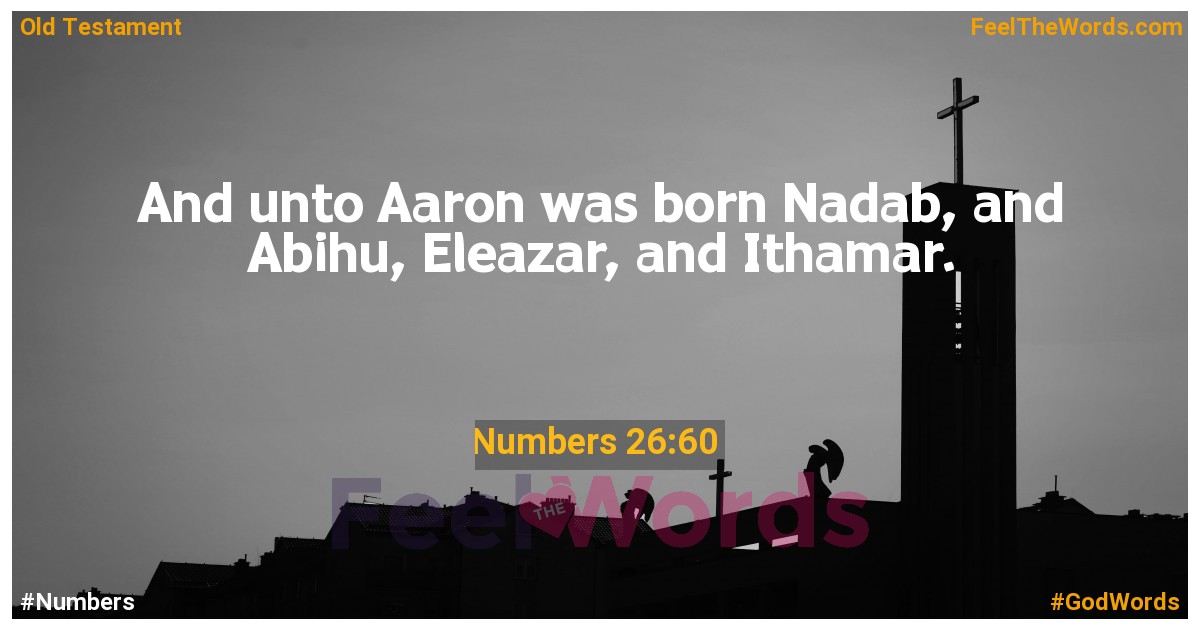 Numbers 26:60