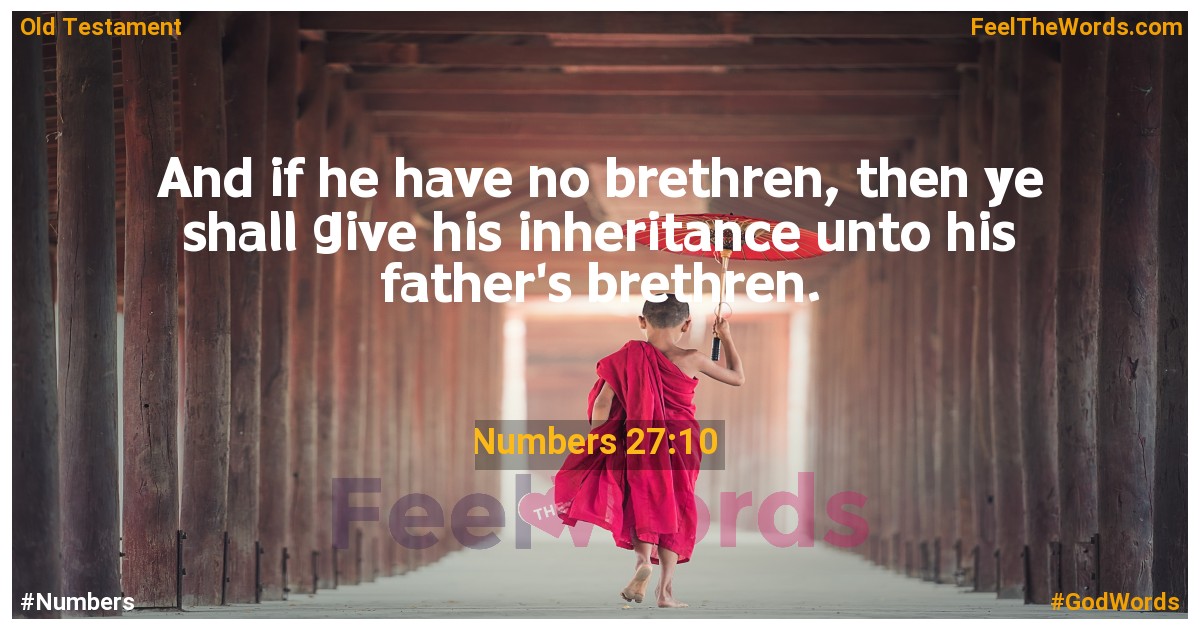 Numbers 27:10