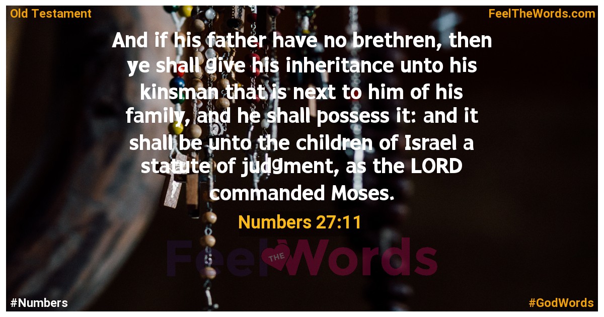 Numbers 27:11