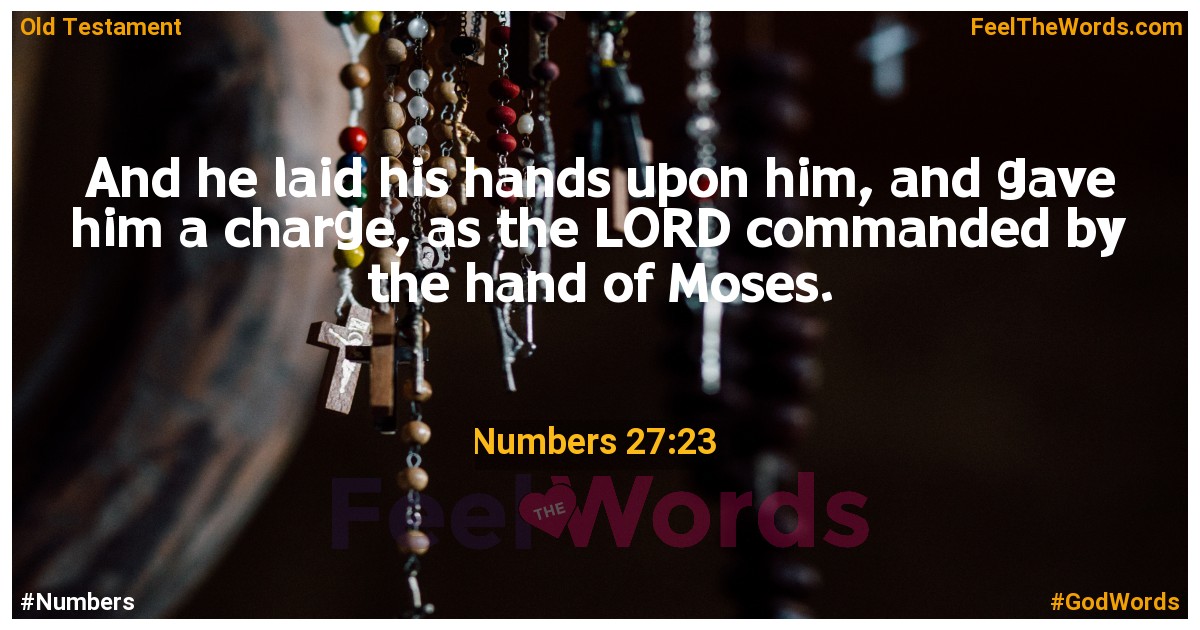 Numbers 27:23