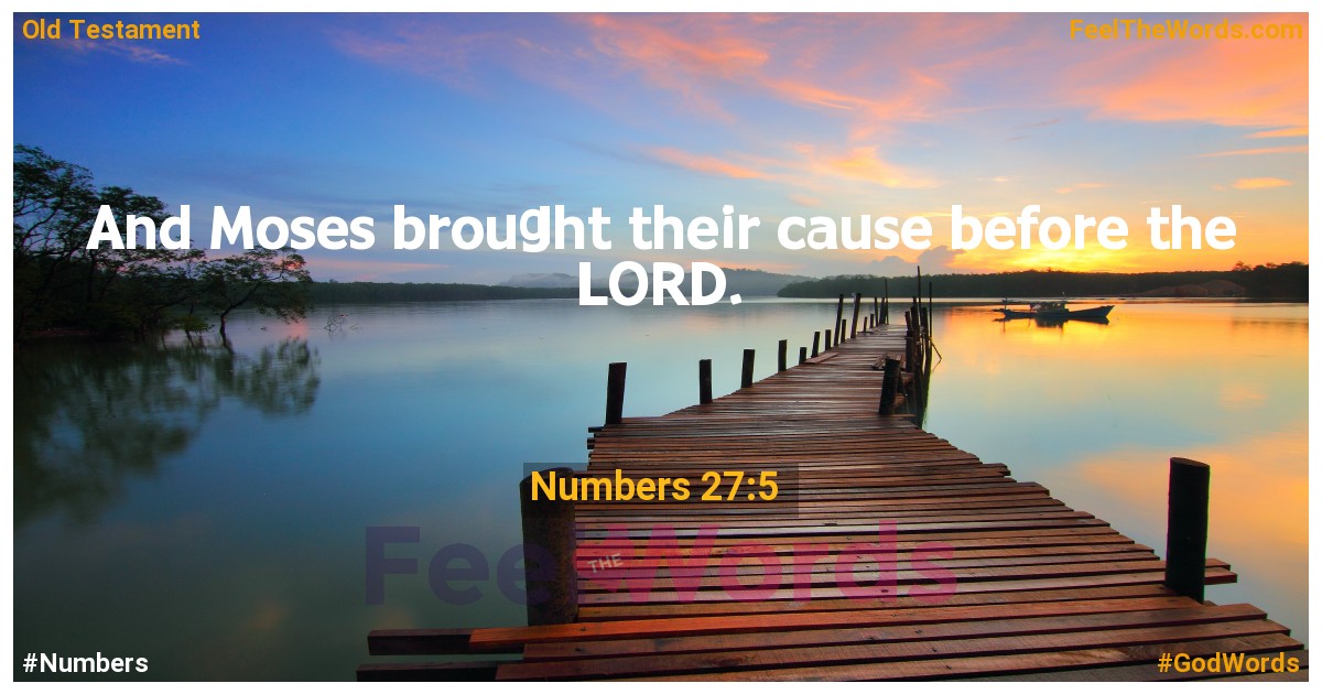 Numbers 27:5