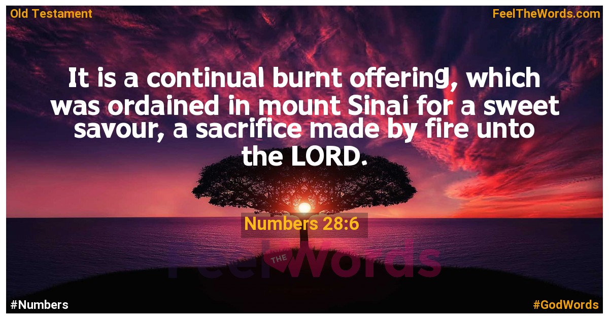 Numbers 28:6