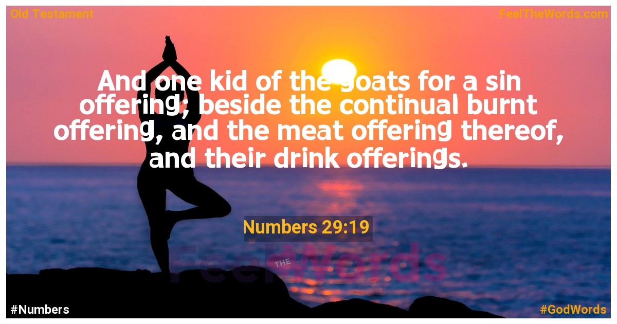 Numbers 29:19