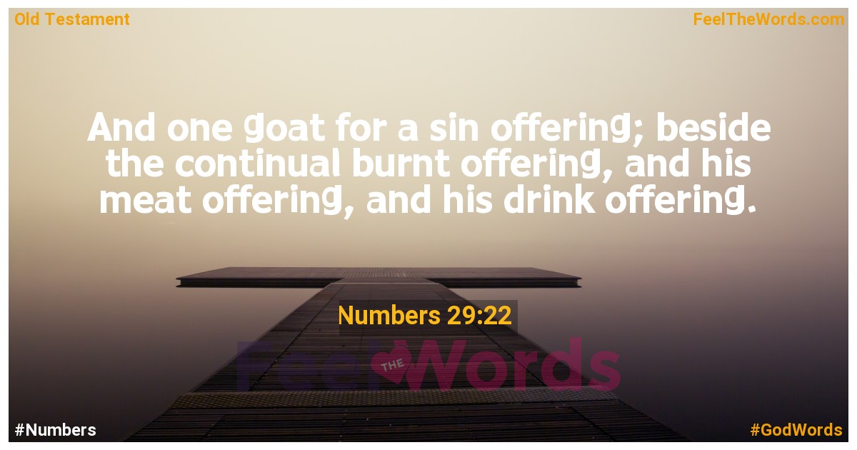 Numbers 29:22