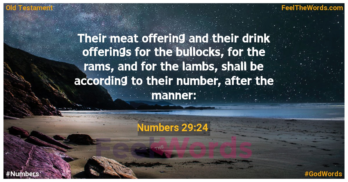 Numbers 29:24