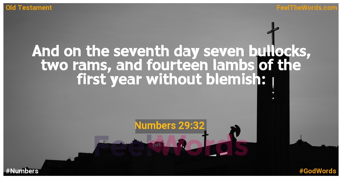 Numbers 29:32