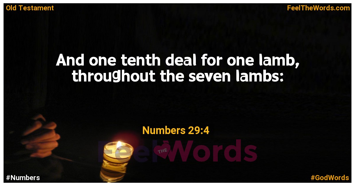 Numbers 29:4