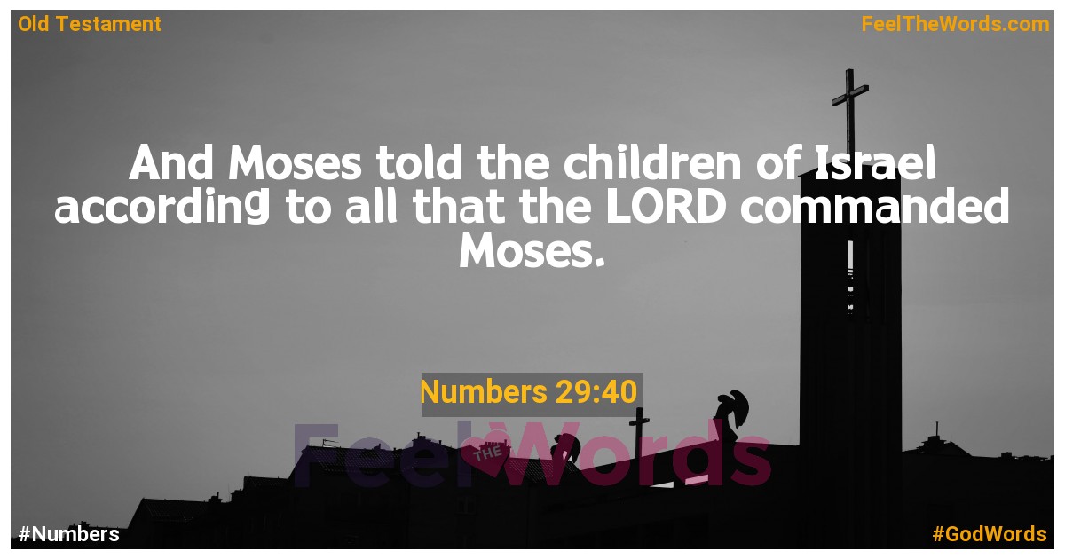 Numbers 29:40