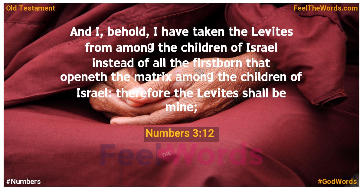 Numbers 3:12