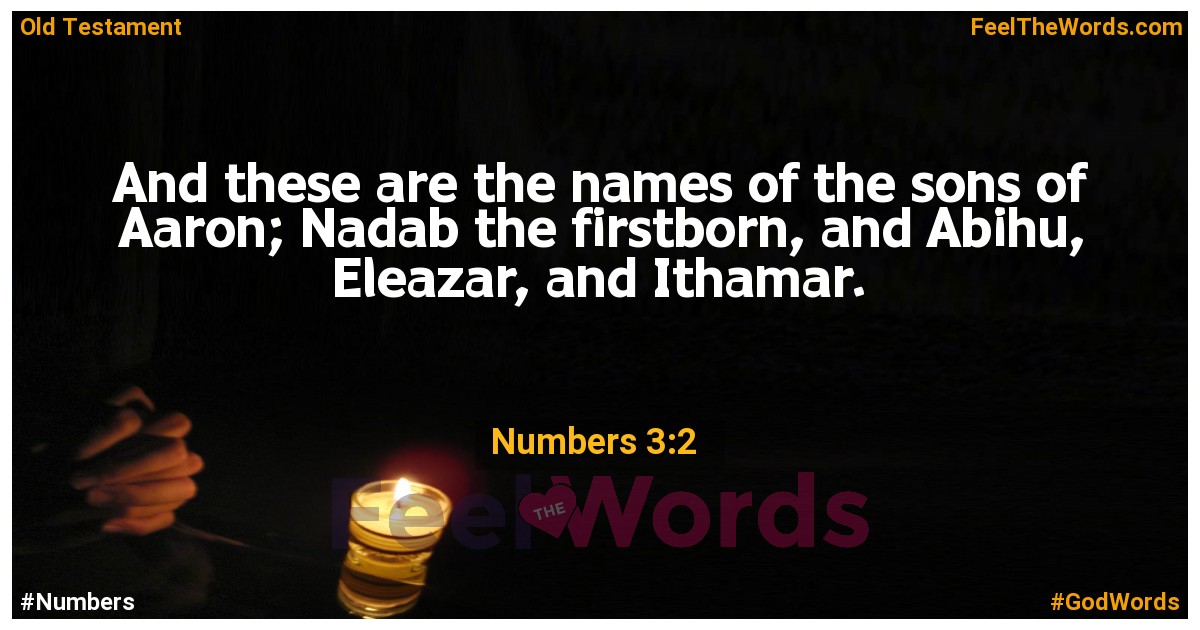 Numbers 3:2