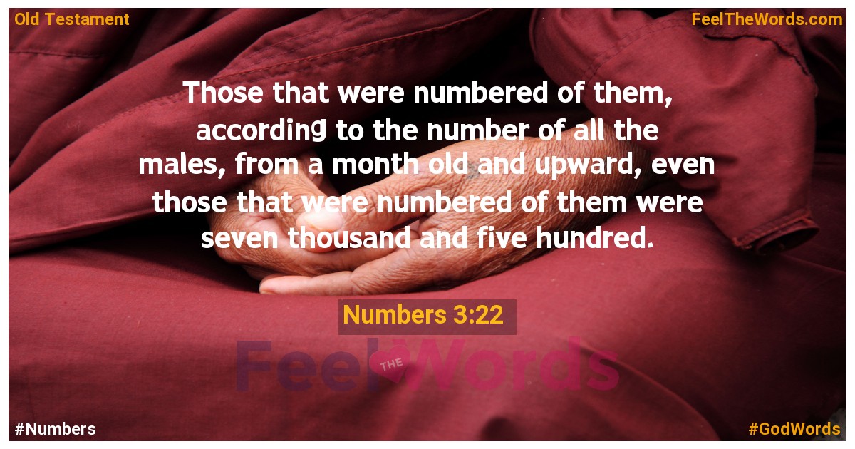 Numbers 3:22