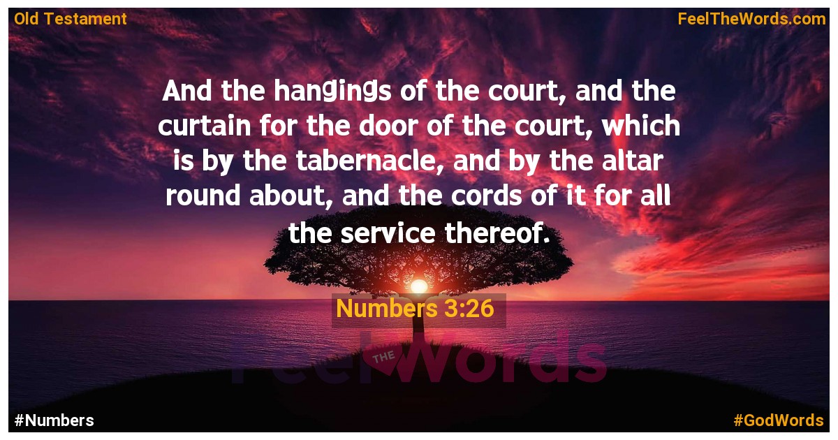 Numbers 3:26