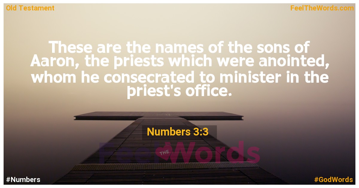 Numbers 3:3
