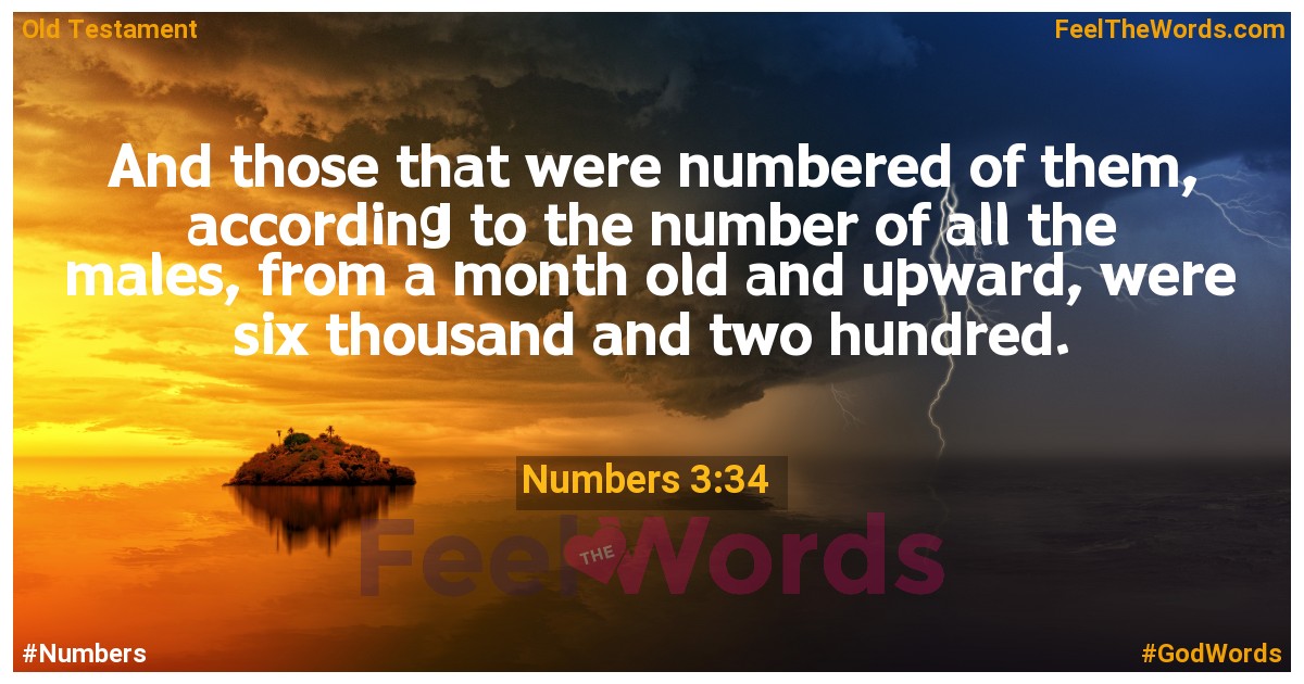Numbers 3:34
