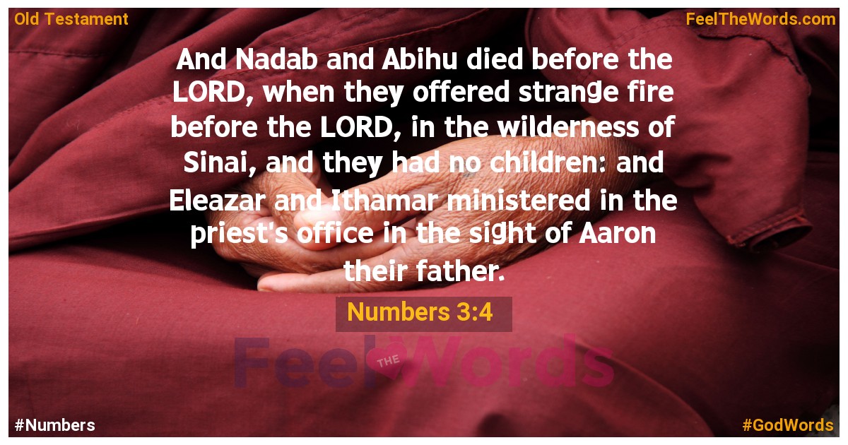 Numbers 3:4