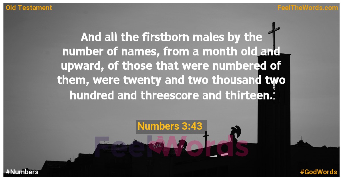 Numbers 3:43